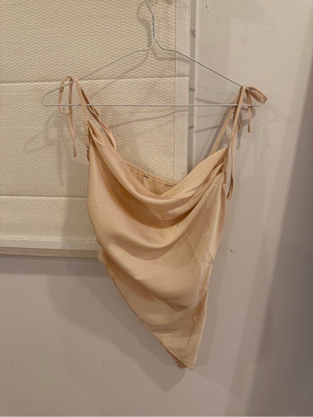 Cowl Neck Women's Top - Nude